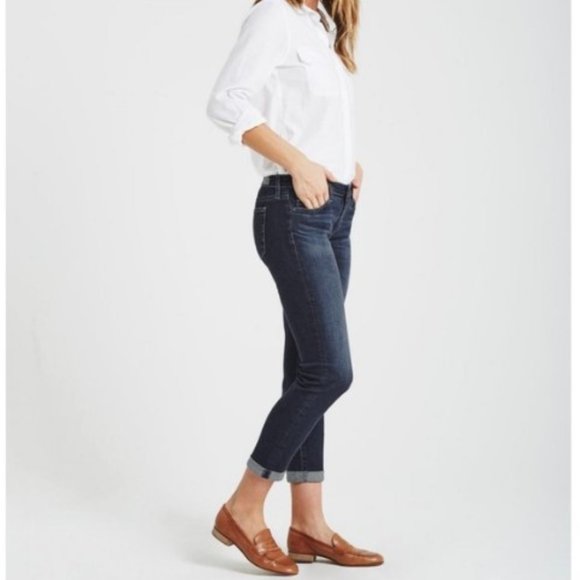 Ag Adriano Goldschmied Denim - AG Adriano Goldschmied Jeans Stilt Roll Up Cigarette Roll Up Crop Jean Size 25